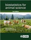 Cover for Biostatistics for animal science.