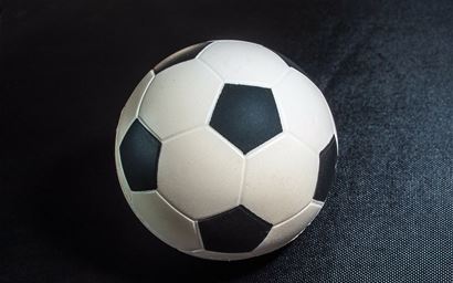 Bllack and white soccer ball
