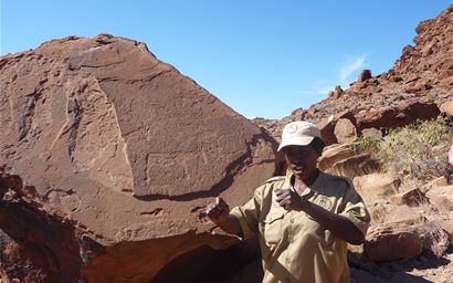 Rock art in Namibia