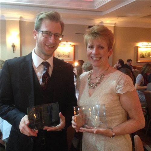 Paul Preuveneers (MarkLogic) and Andrea Powell (CABI) receive their Information Age 'Data 50' awards for the database and non-profit categories respectively