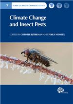 Book cover for Climate change and insect pests.