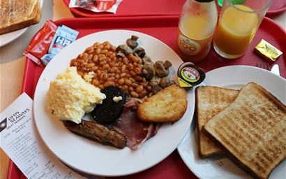 full English fried breakfast