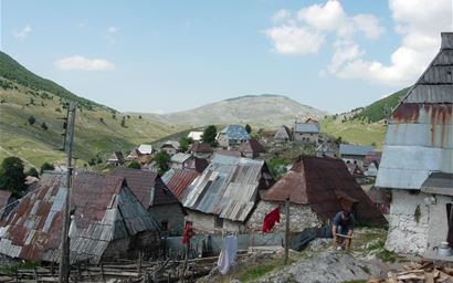 Traditional village in Bosnia