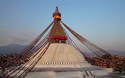 Bouddhanath stupa in Kathmandu