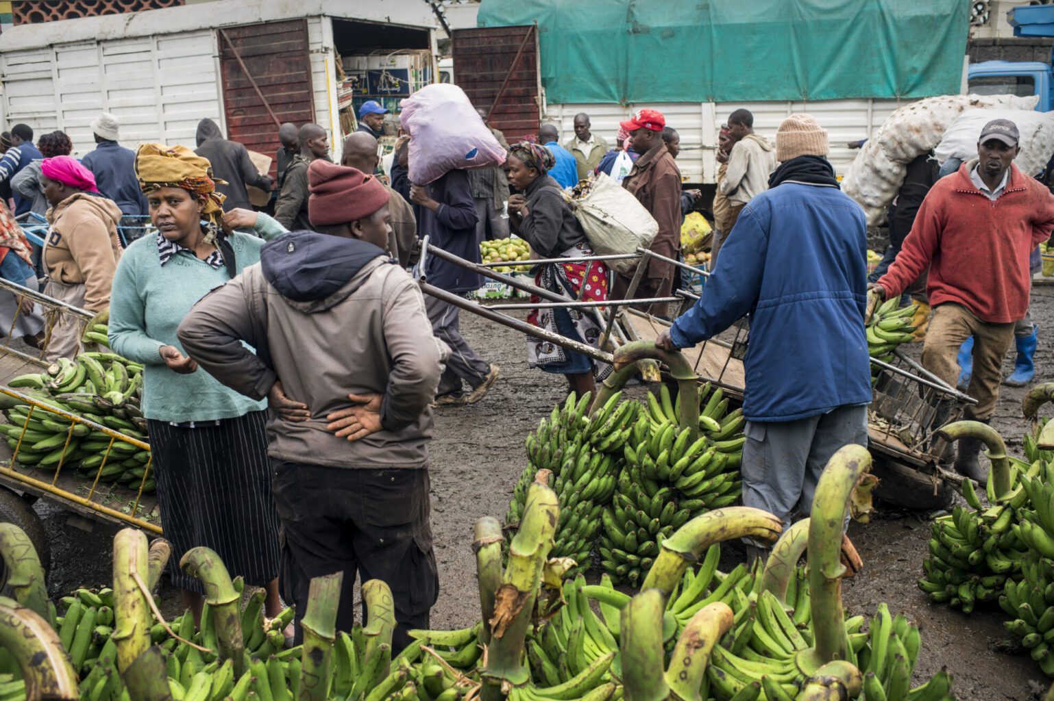 Nairobi market - bananas