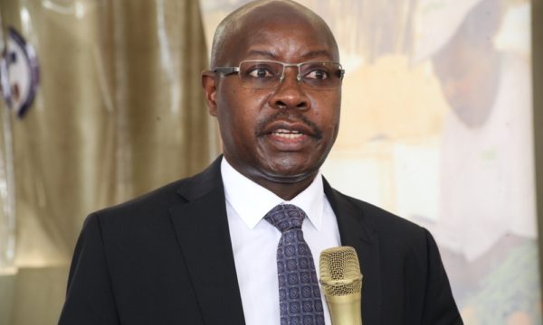 Mr. Pius Wakabi Kasaijja, The Permanent Secretary, Ministry of Agriculture, Animal Industry and Fisheries (MAAIF) speaking at the launch-image copyright CABI