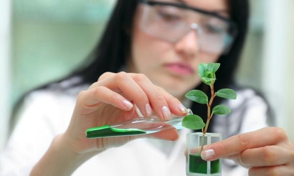 Female scientist