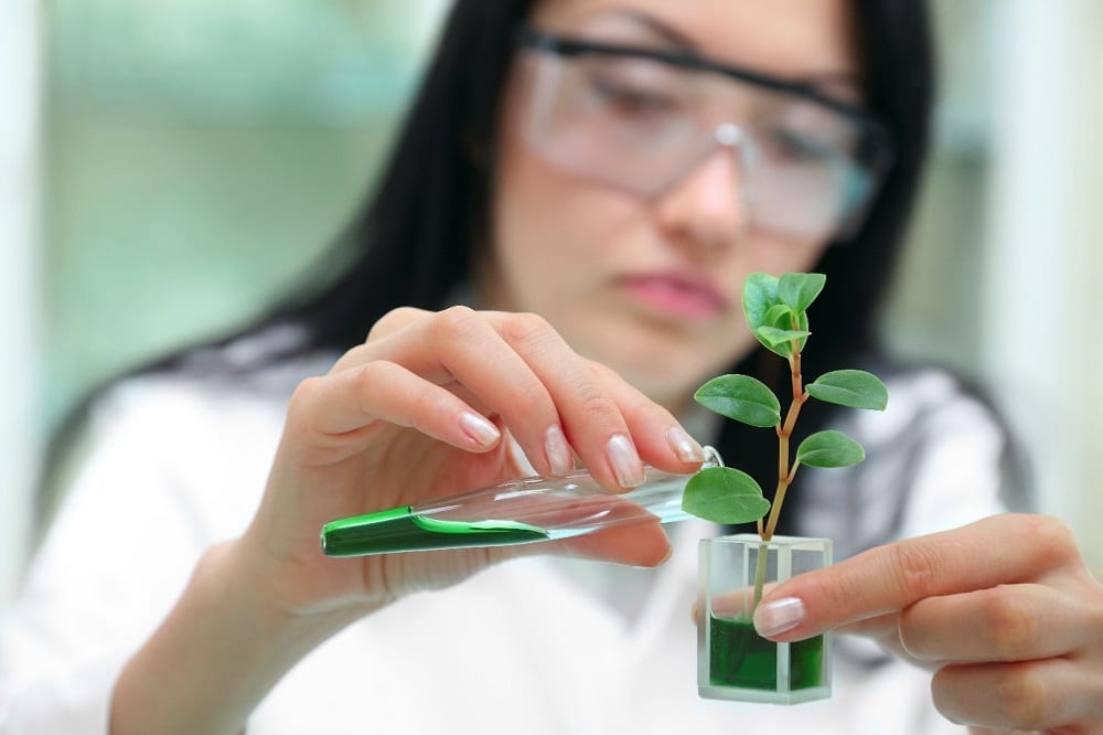 Female scientist