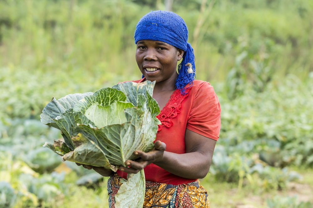 Woman in field