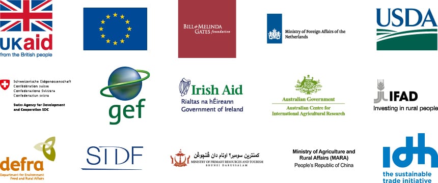 Key donor logos