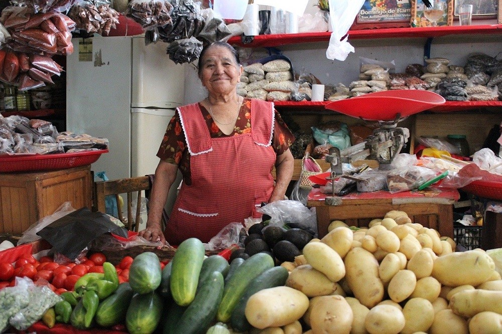 Lady in shop Pixabay