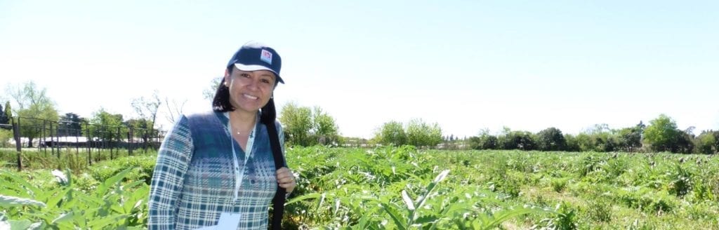 Yelitza Colmenarez conducting fields trials