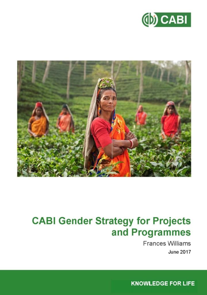 Front cover of CABI Project and Programme Gender Strategy
