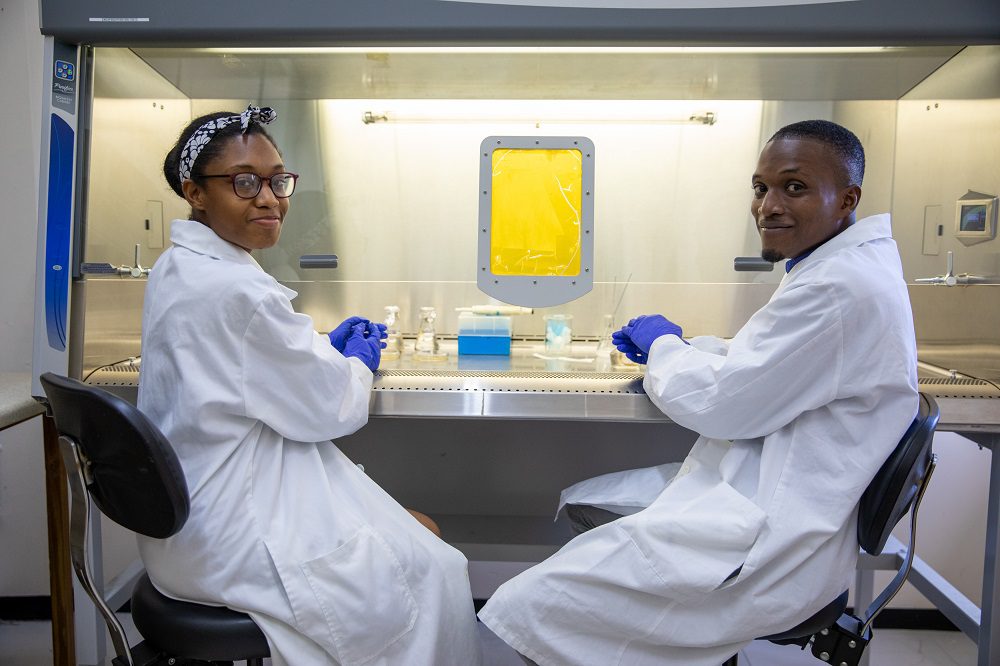 Workers at the RADA Bodles Research Station in Jamaica.